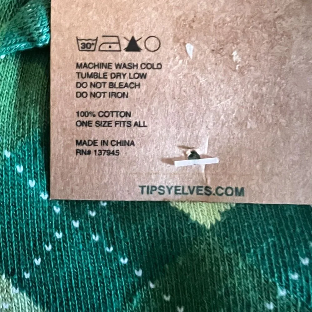 Tipsy Elves Mens Argyle Clover Socks With Bottle Pocket One Size‎ Cotton